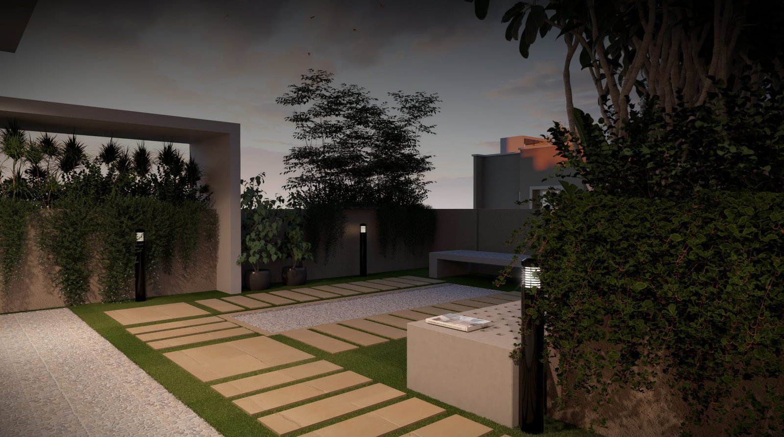 senior citizen zone reflexology path way